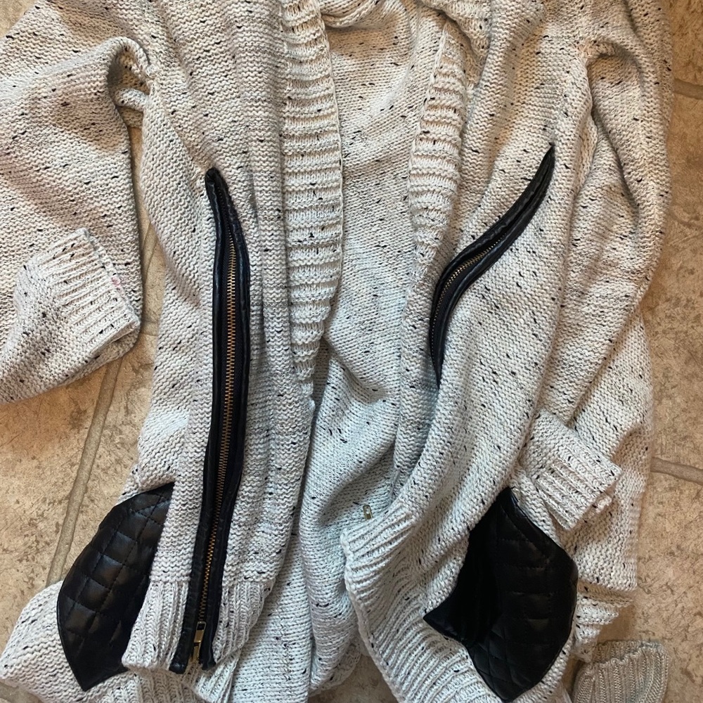 Papa made in Vancouver neutral cardigan